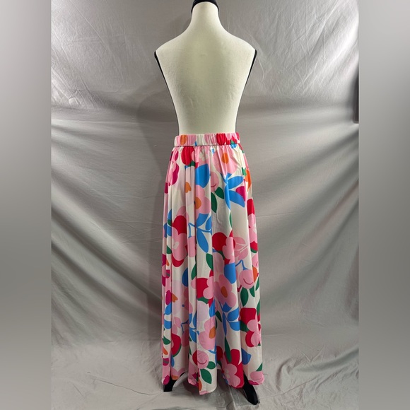Boho A-Line Floral Maxi Skirt Pink - Picture 7 of 9